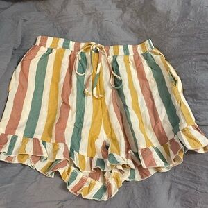 American Eagle Striped Shorts.